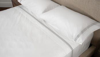 The Banded Percale Pillowcase Pair