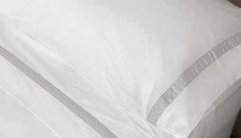 The Banded Percale Pillowcase Pair