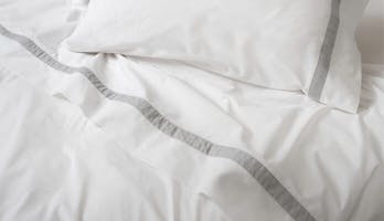 The Banded Percale Sheet Set
