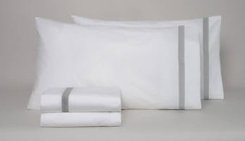 The Banded Percale Sheet Set