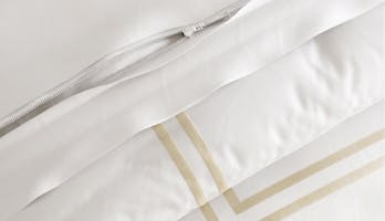 The Embroidered Sateen Duvet Cover Set