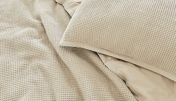 The Waffle Knit Duvet Cover Set
