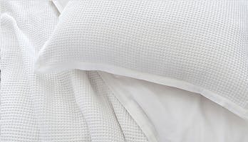 The Waffle Knit Duvet Cover Set