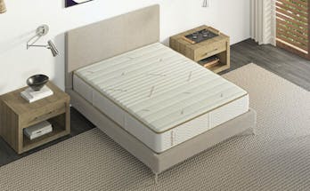 Matelas de relaxation 100% latex 3 zones dimensions - 90 x 200 cm IDLITERIE  3332990145247ML3X1AB