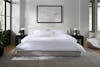 Banded Percale Duvet Cover Set lifestyle