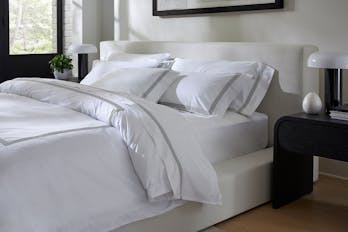 Banded Percale Pillowcase Pair