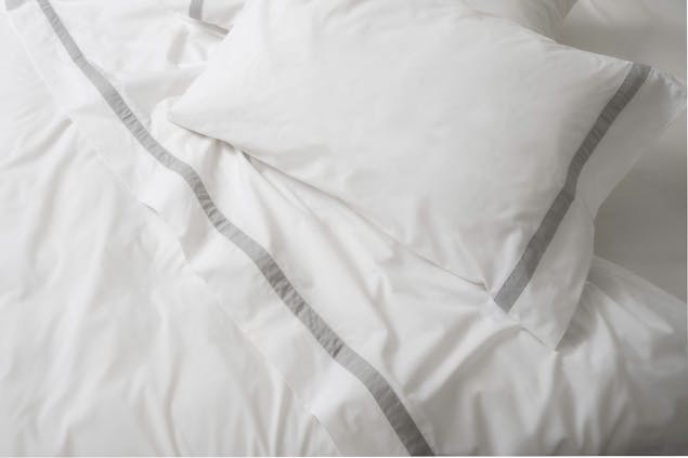 Banded Percale Pillowcase Pair