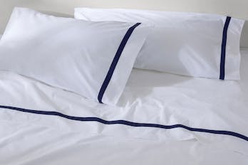 Banded Percale Pillowcase Pair