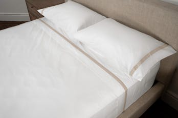 The Banded Percale Pillowcase Pair