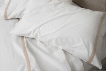 The Banded Percale Pillowcase Pair