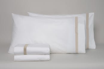 The Banded Percale Sheet Set