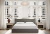 Bari Leather Storage Bed lifestyle