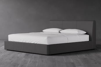 Bari Leather Storage Bed