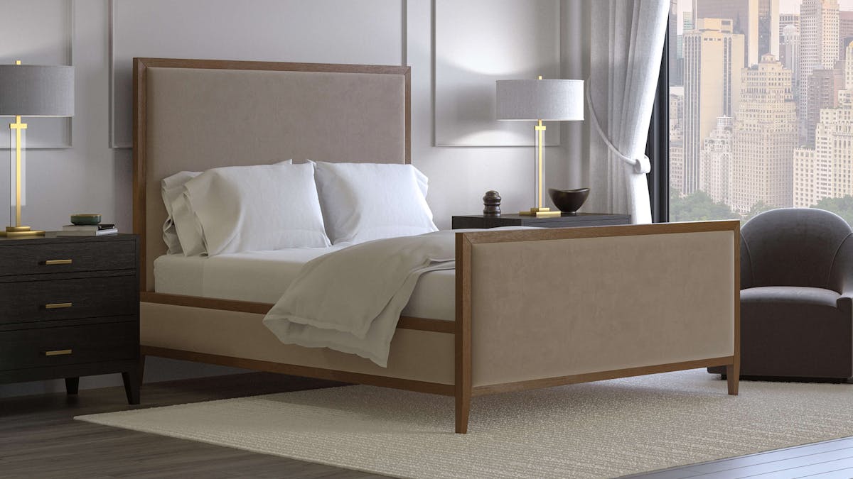 Calais Upholstered Wood Bed Frame Saatva