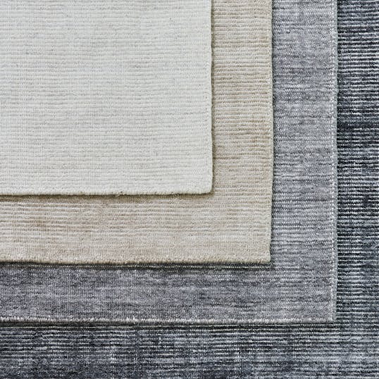 Close-up of overlapping rugs