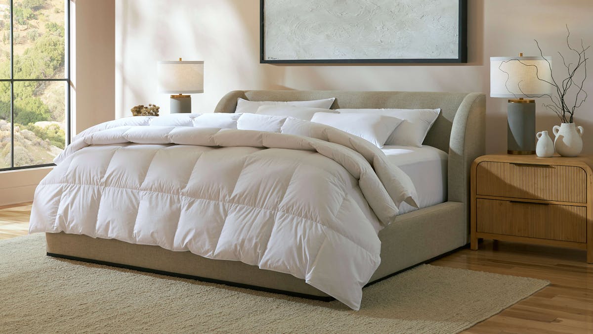 Saatva Down Comforter/Duvet Insert in Three Weights for All Seasons