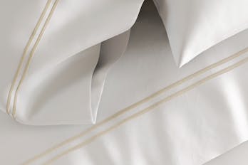 The Embroidered Sateen Sheet Set