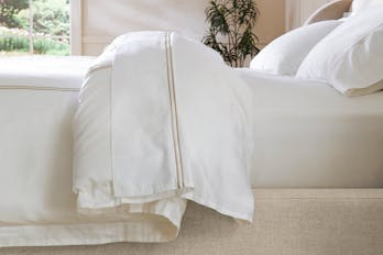 Embroidered Sateen Sheet Set