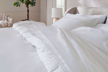 The Embroidered Sateen Sheet Set