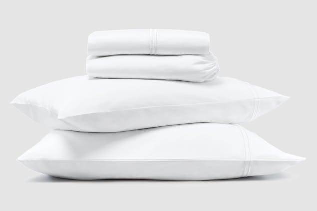 Embroidered Sateen Sheet Set silo