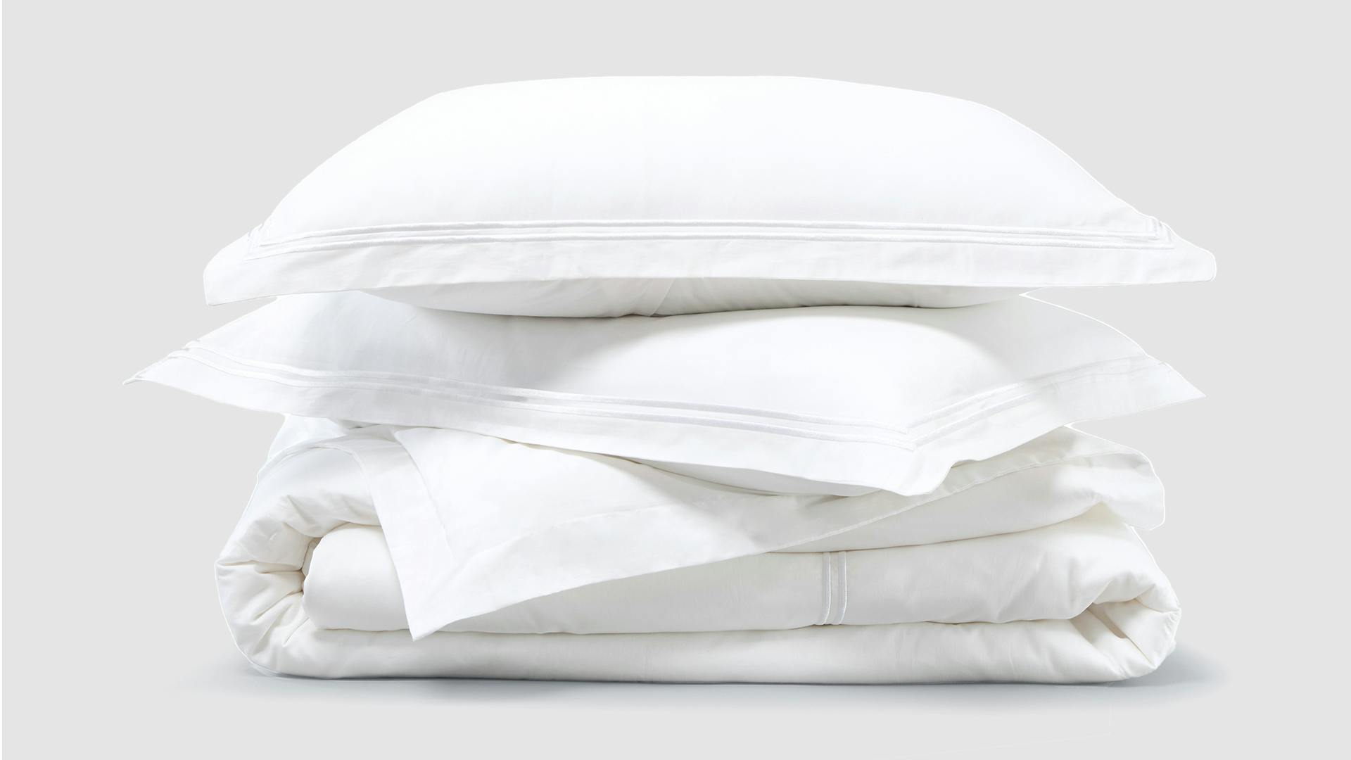 Saatva Embroidered Sateen Duvet Cover