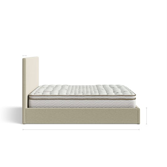 Halle Storage Bed profile dimensions