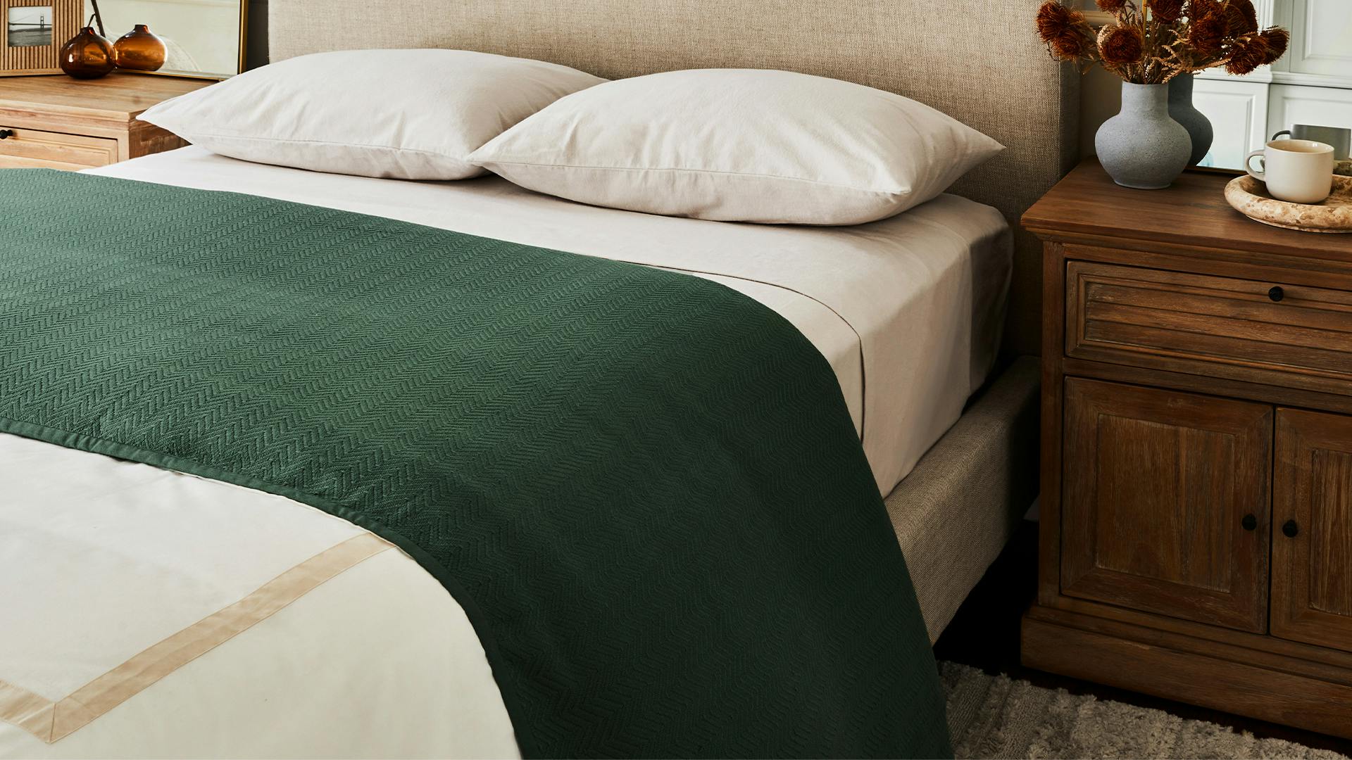 Herringbone Knit Blanket - Thumbnail 5