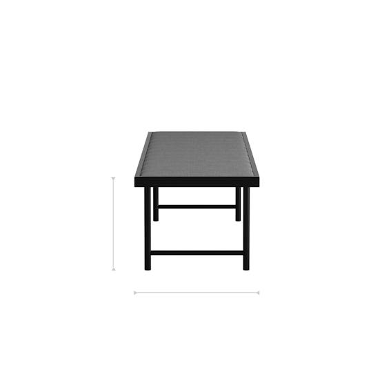 Kiso Metal Bench front dimensions