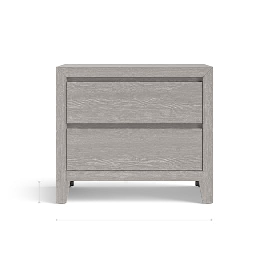 Leo Nightstand Dimensions dimensions/front