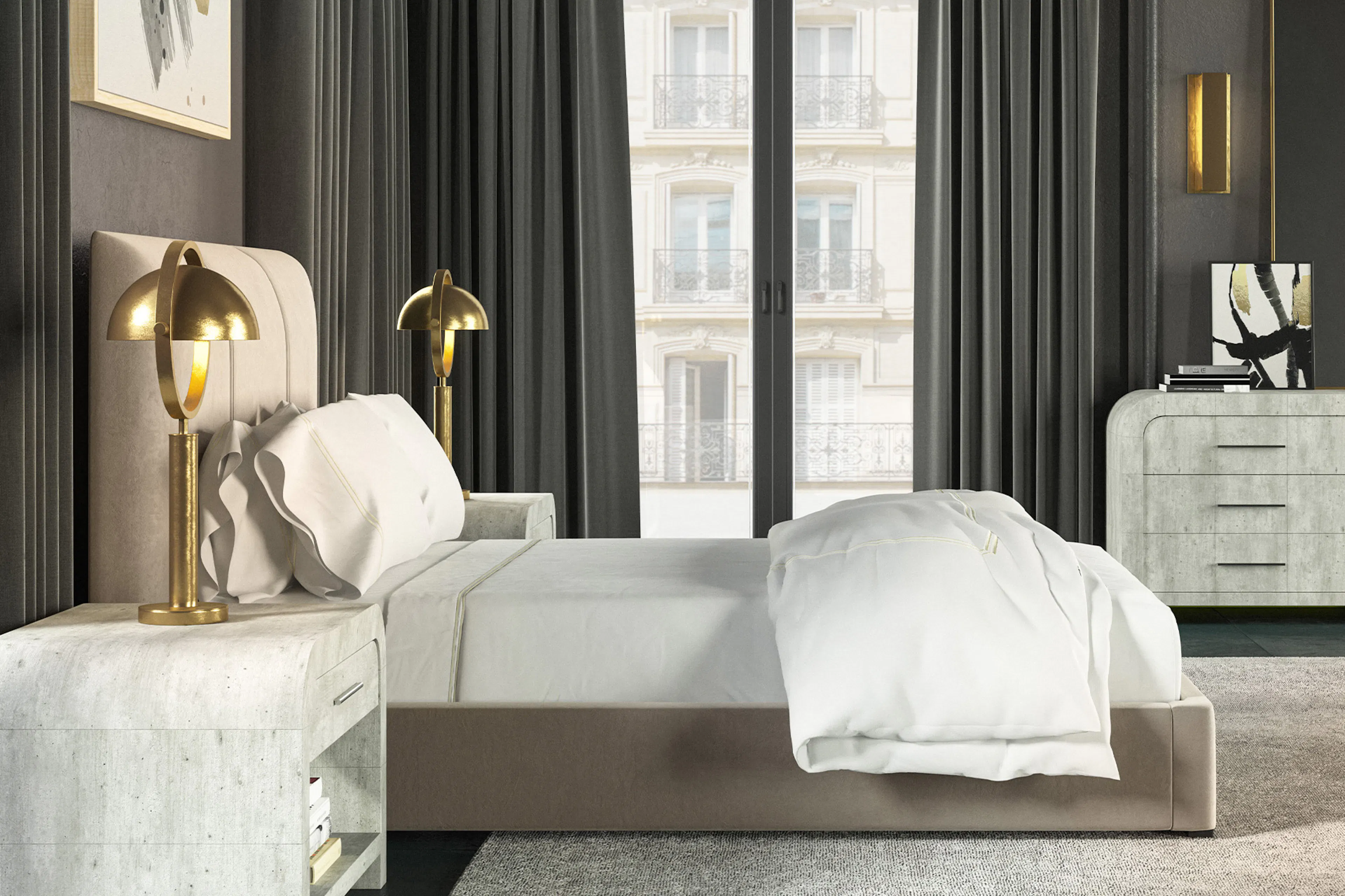 Bed frame and mattress