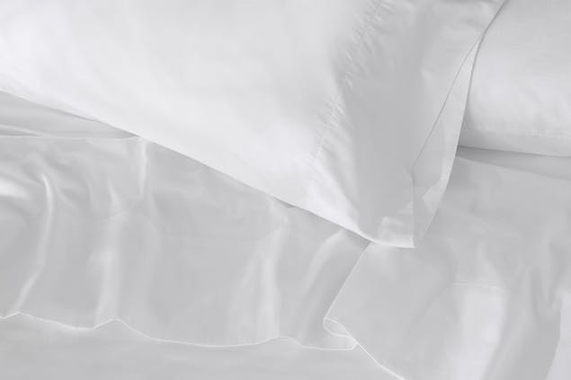 Organic Sateen Pillowcase Pair lifestyle close up