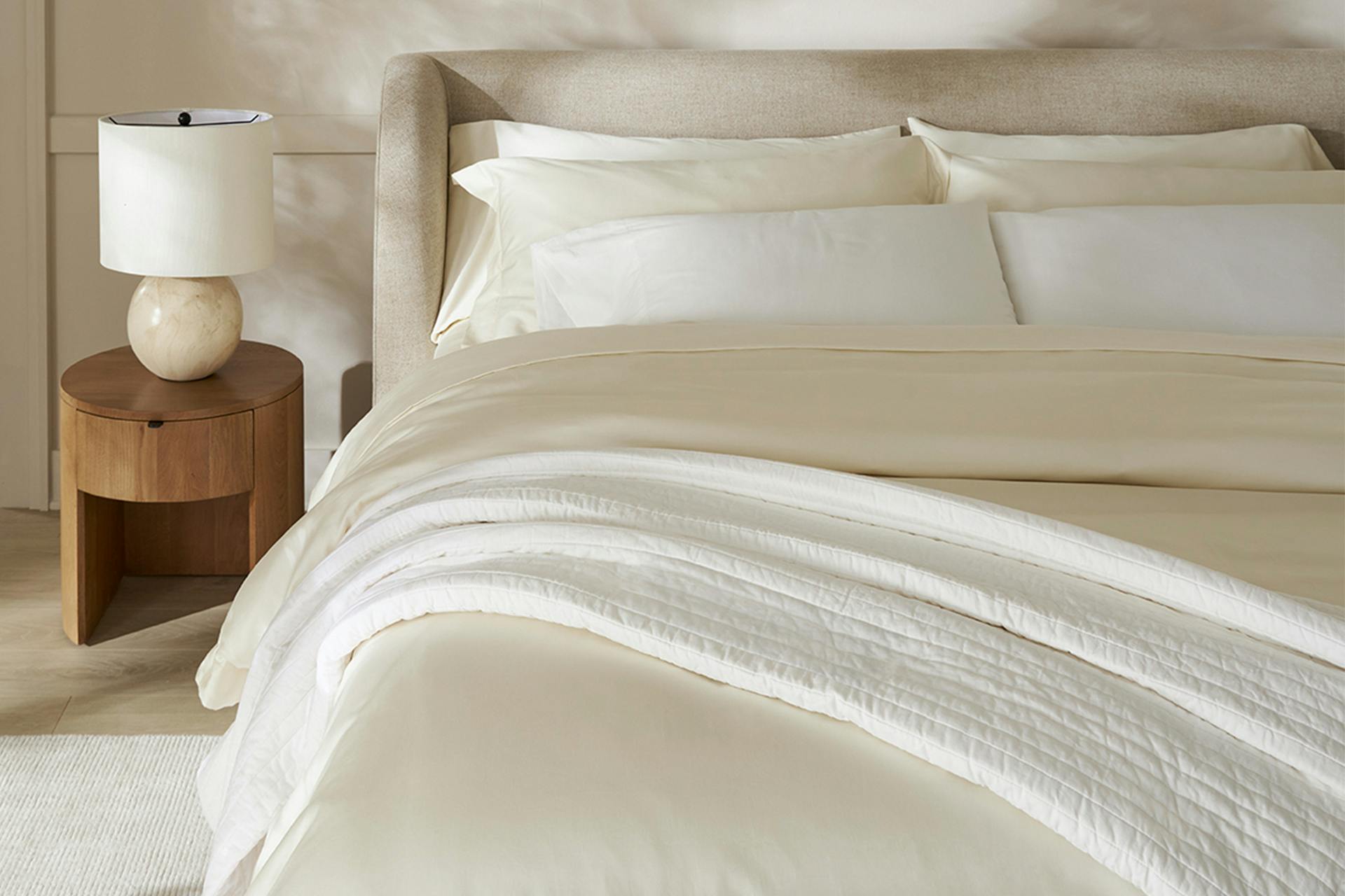 Saatva Organic Sateen Duvet Cover