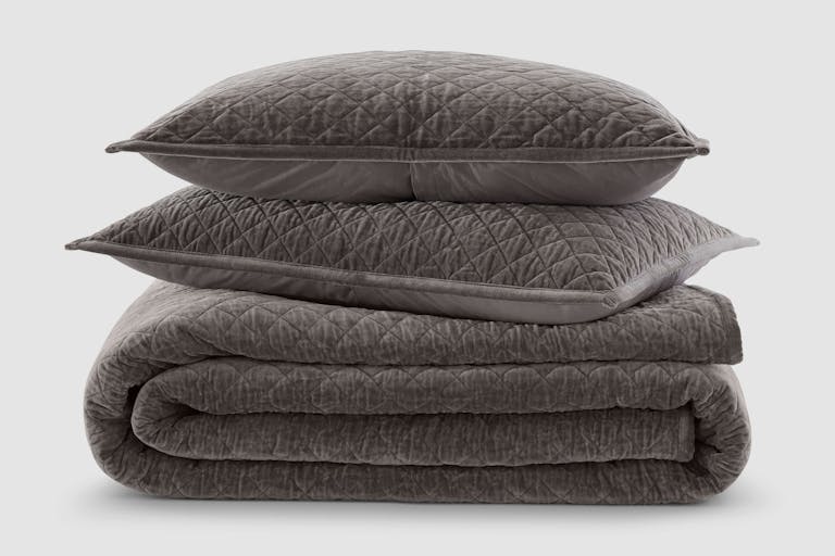 Organic Velvet Diamond Quilt silo