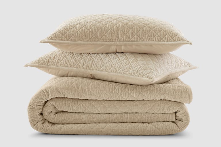 Organic Velvet Diamond Quilt silo