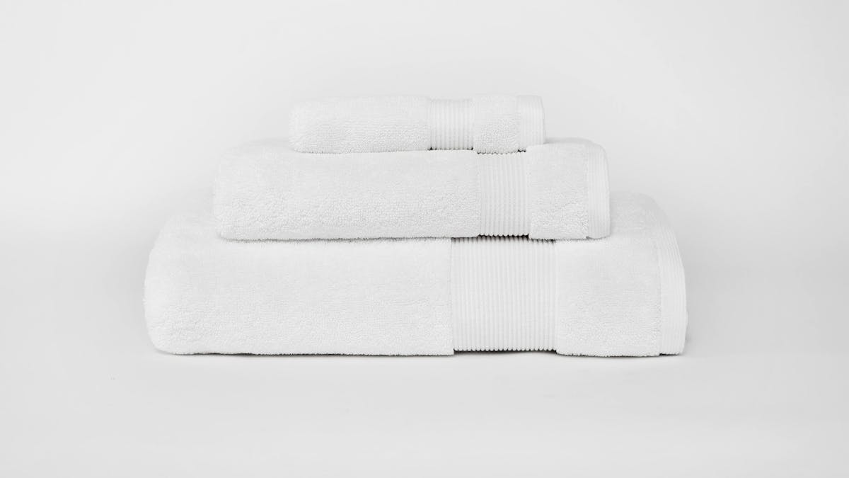 LUXOME Plush Performance 6-Piece Bath Towel Set | Dual-Loop Design | Ultra Soft | Highly Absorbent | Quick Drying | Pebble (Light Grey)