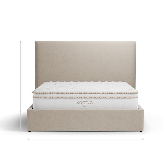 Provence Storage Bed front dimensions