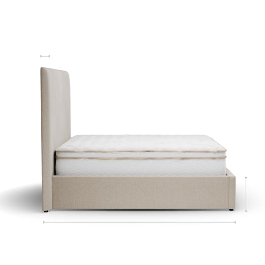 Provence Storage Bed profile dimensions
