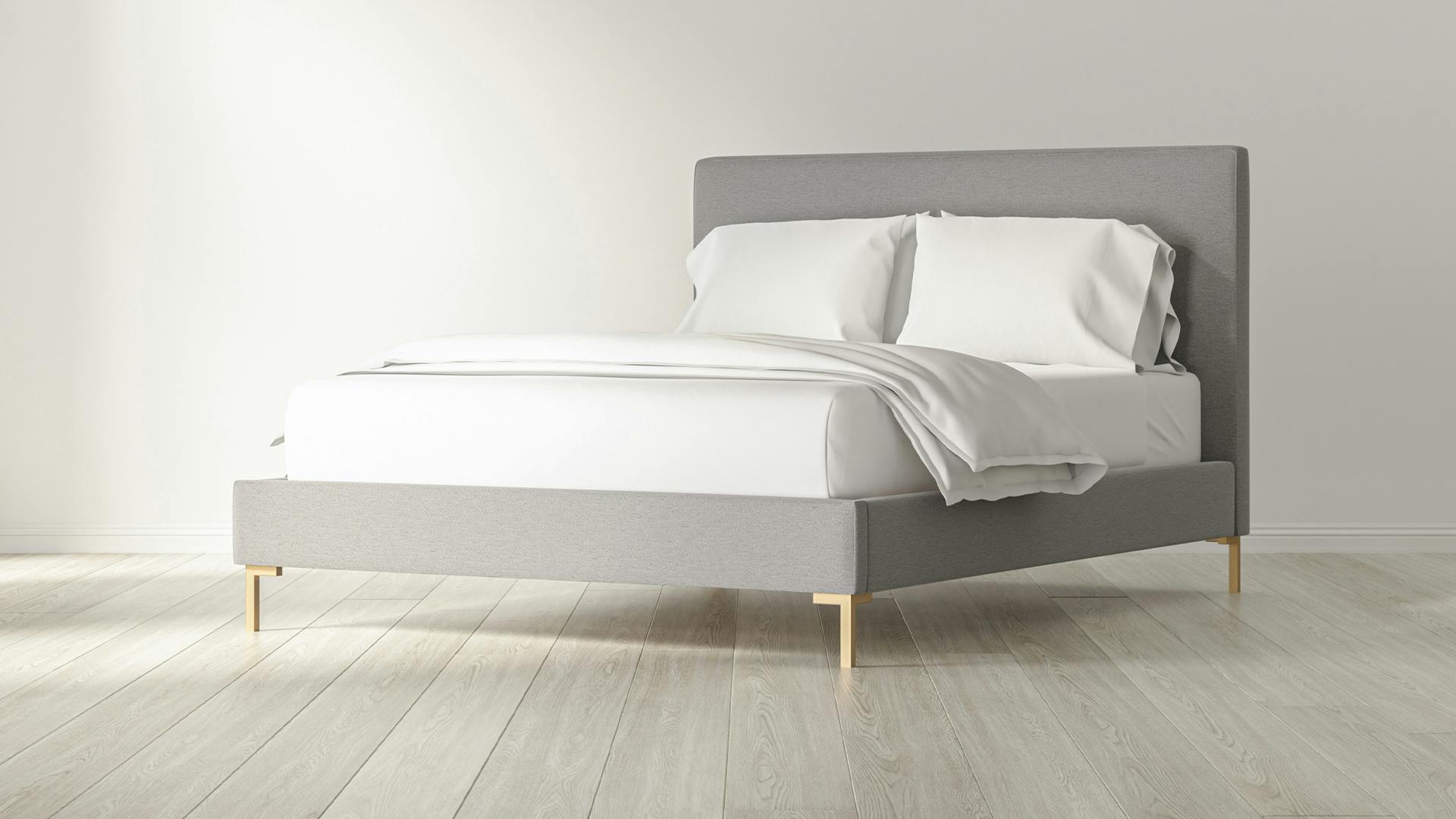 Rhodes Platform Bed Frame Upholstered, Modern | Saatva