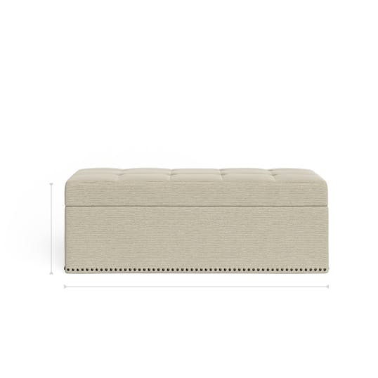 Rhone Storage Bench profile dimensions