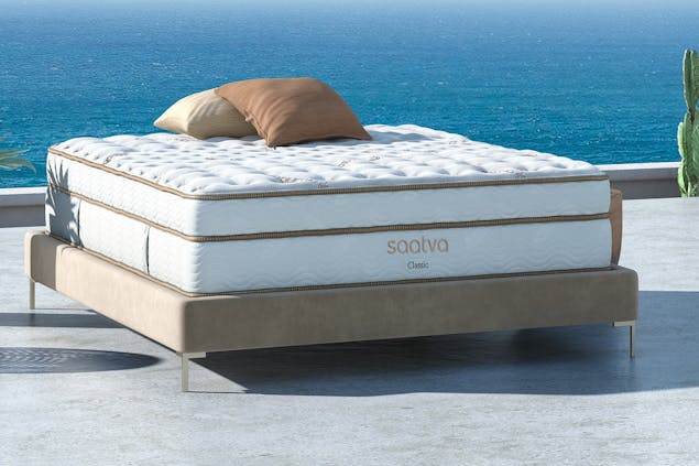 Twin XL Luxury Firm Mattress Handcrafted with Organic Cotton for Your Bed, 14.5" Hybrid Innerspring, Topper Compatible, Get Your Beautyrest | Saatva