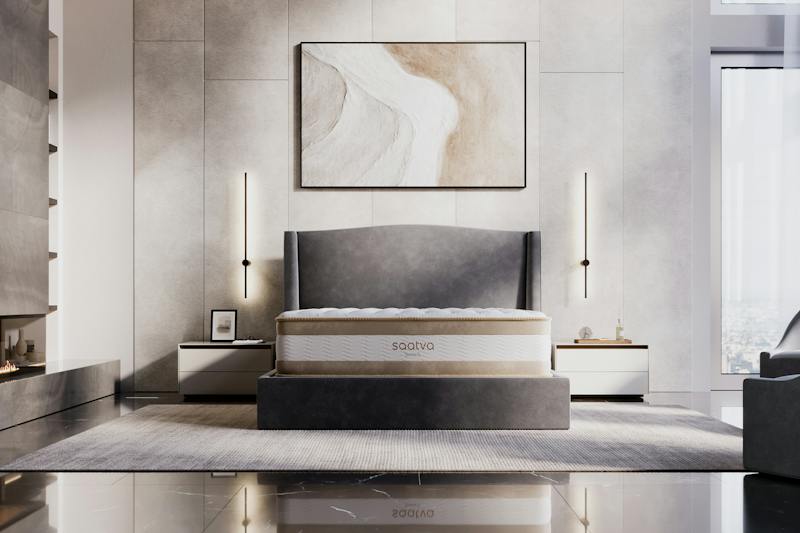 Saatva Rx mattress in a bedroom setting