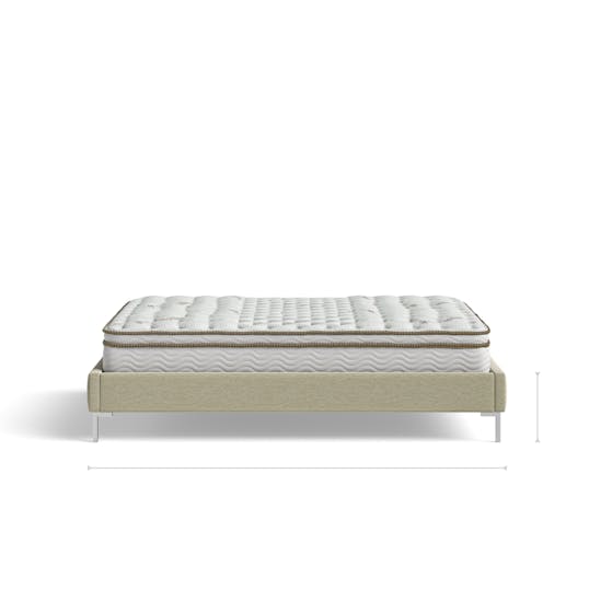 Santorini Platform Bed profile dimensions