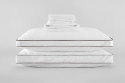 Sateen Sheet Set & Latex Pillows Bundle