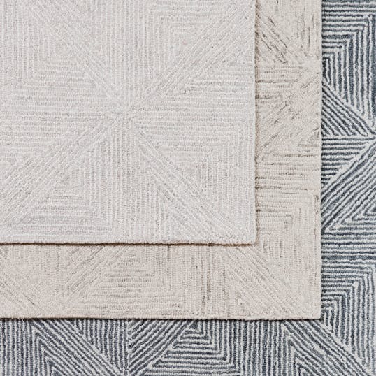 Close-up of overlapping rugs