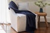 Waffle Knit Blanket lifestyle chair