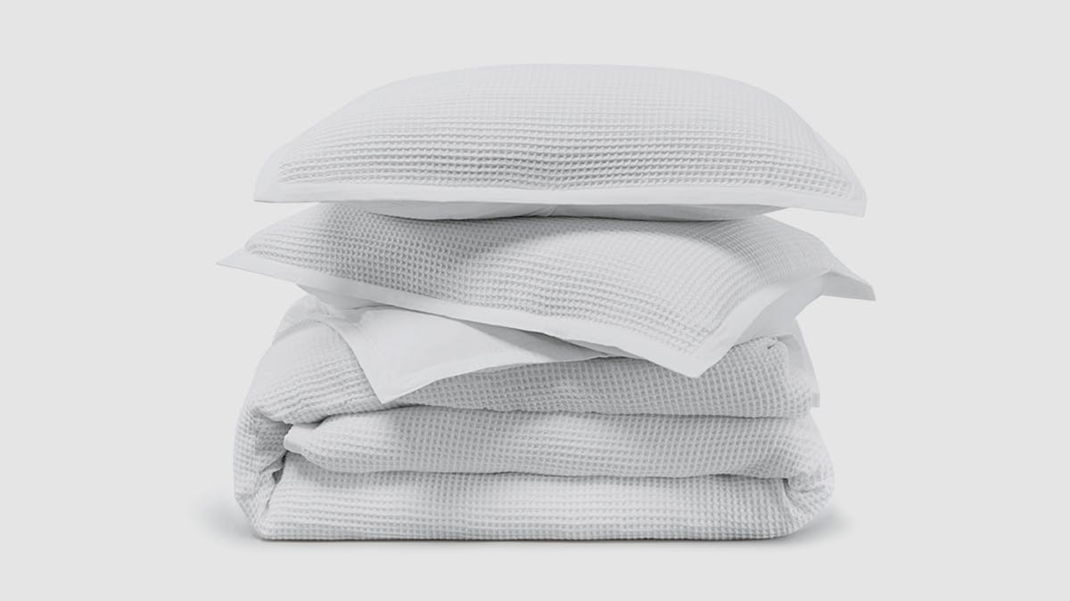 Waffle Knit Duvet Cover Set Saatva