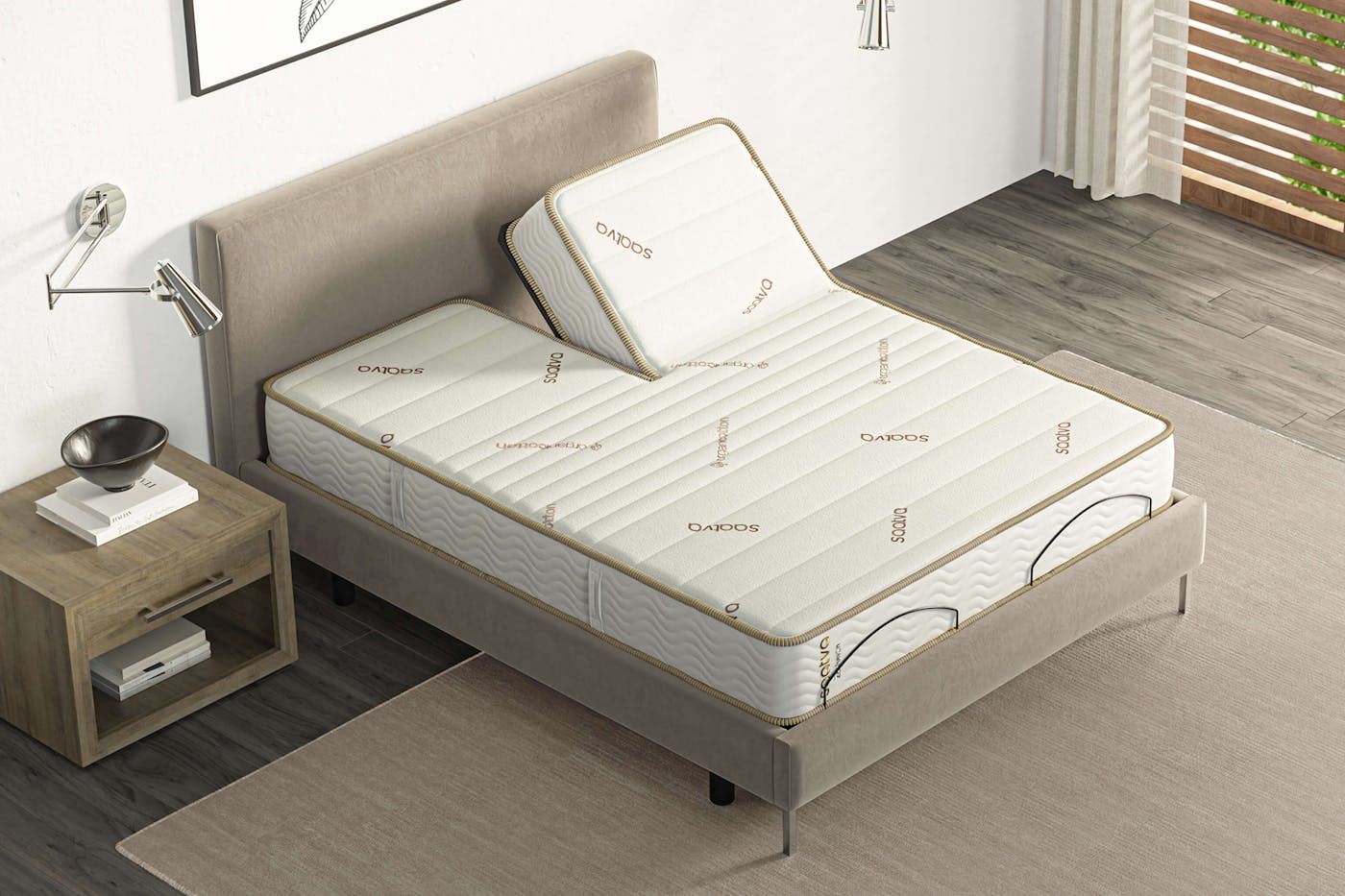 Top surface of the Zenhaven organic cotton mattress cover